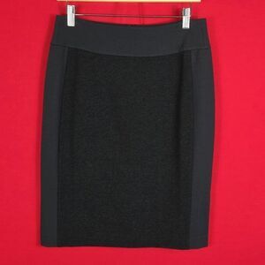 NEW EILEEN FISHER Viscose Stretch Ponte Pencil Skirt Black Size XS Office Career